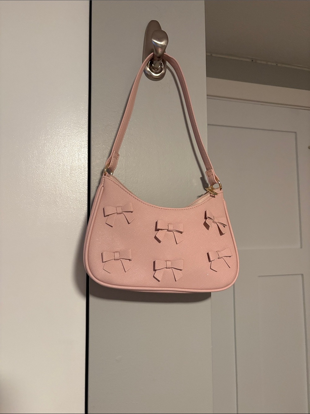 Windsor Pale Pink Bow Shoulder Bag